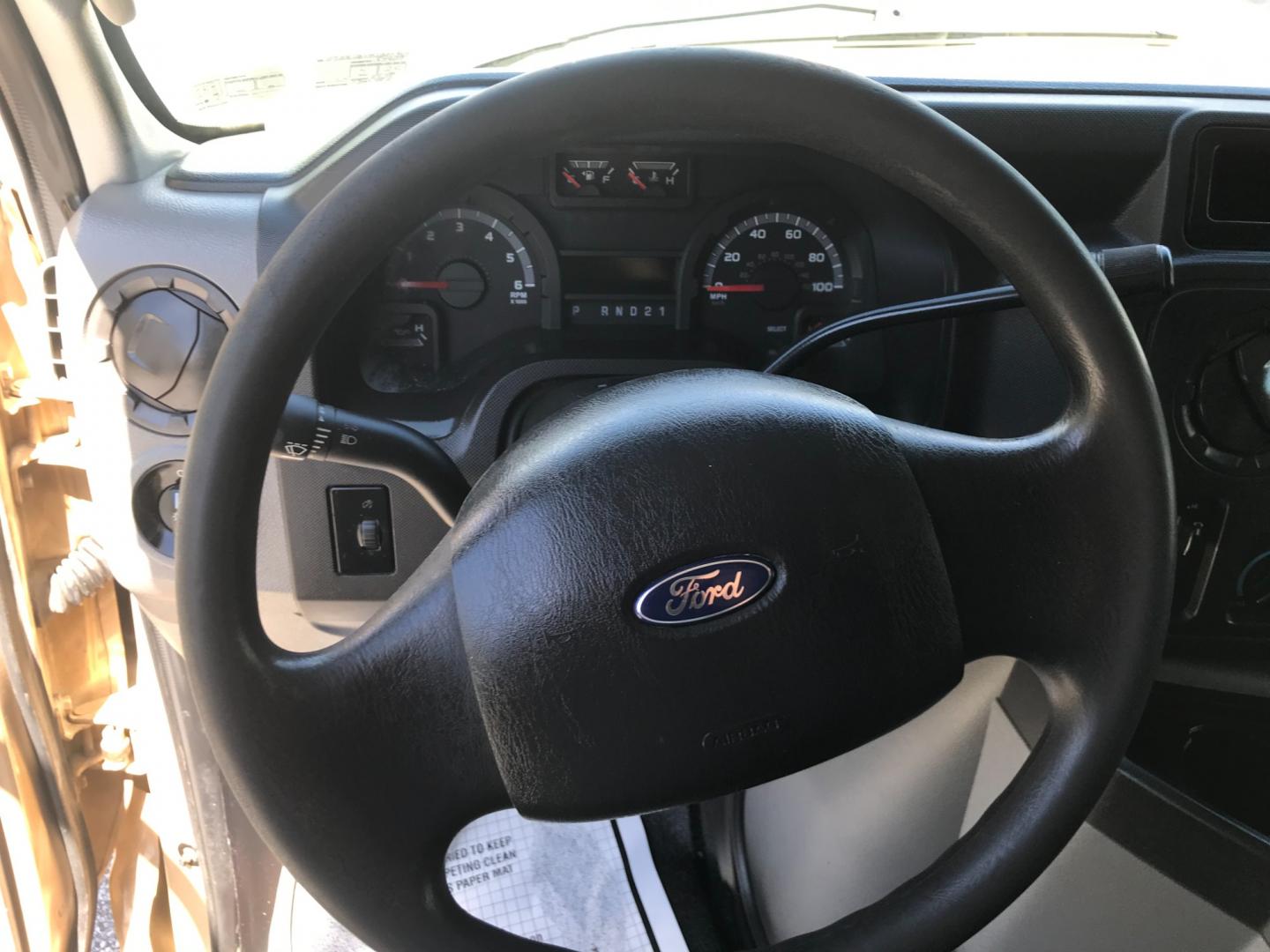 2011 Tan /Gray Ford E-Series Van E250 (1FTNE2EW5BD) with an 4.8 V8 engine, Automatic transmission, located at 577 Chester Pike, Prospect Park, PA, 19076, (610) 237-1015, 39.886154, -75.302338 - 2011 Ford E250 Cargo Van: Ladder racks, shelving, heavy duty partition, power inverter, fully metal body, FLEET MAINTAINED, runs LIKE NEW! This vehicle comes inspected and has been given a bumper to bumper safety check. It is very clean, reliable, and well maintained. We offer a unique pay plan t - Photo#12